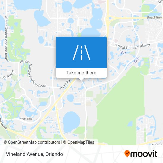 Mapa de Vineland Avenue