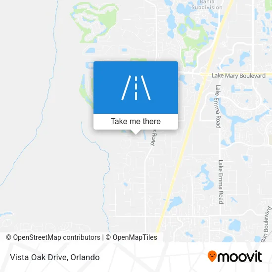 Vista Oak Drive map
