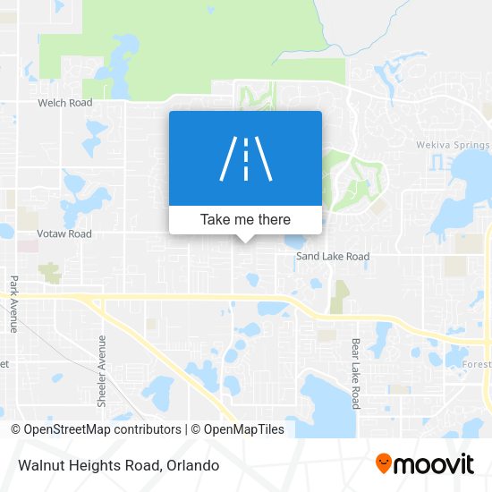 Walnut Heights Road map
