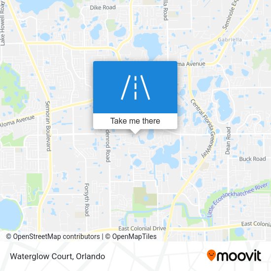 Mapa de Waterglow Court