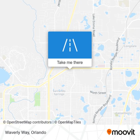 Mapa de Waverly Way