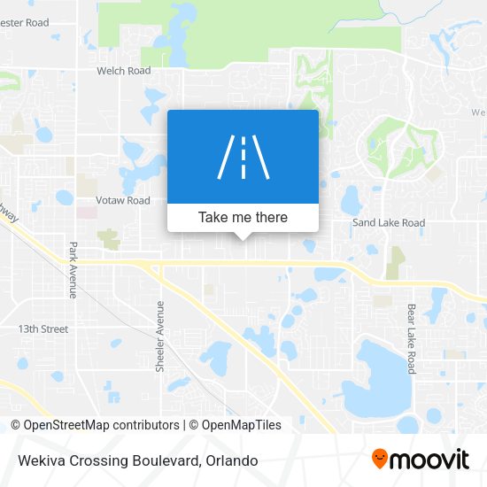 Wekiva Crossing Boulevard map