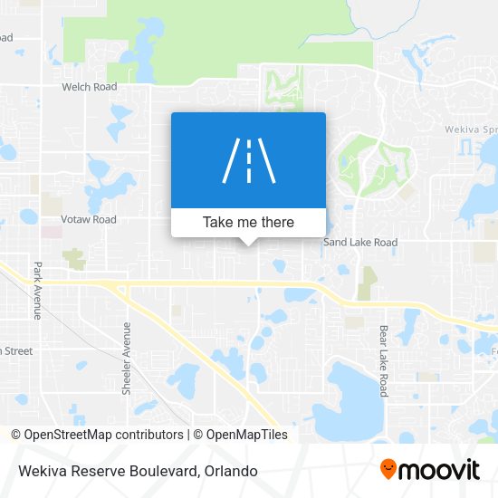 Wekiva Reserve Boulevard map
