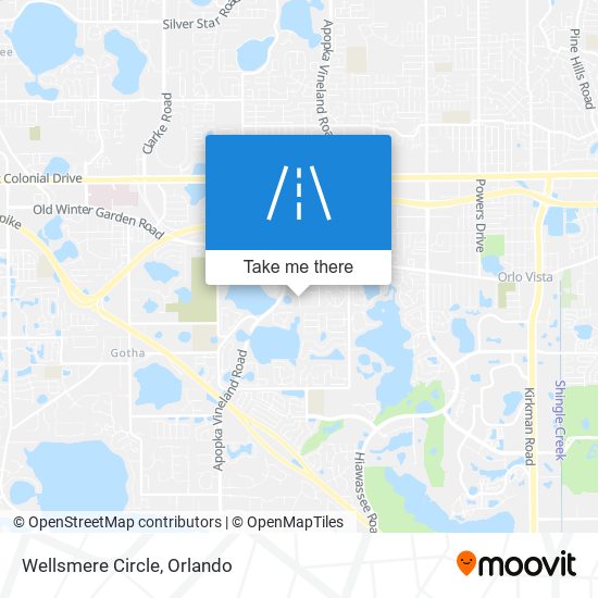 Mapa de Wellsmere Circle