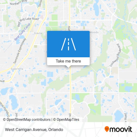 West Carrigan Avenue map