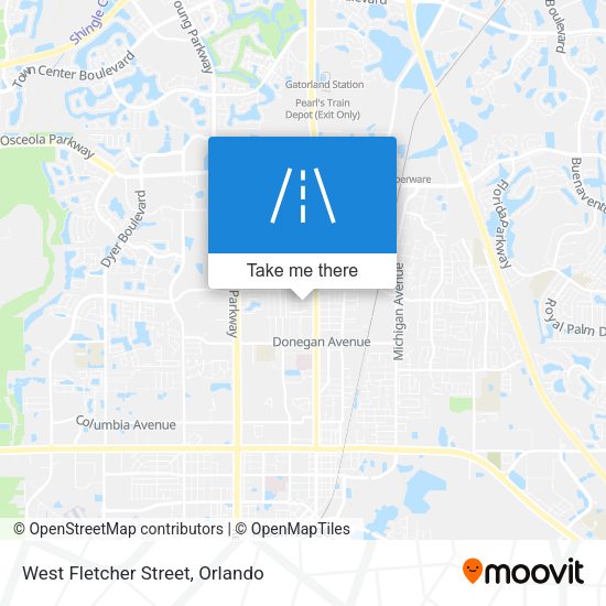 West Fletcher Street map