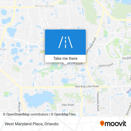 Mapa de West Maryland Place