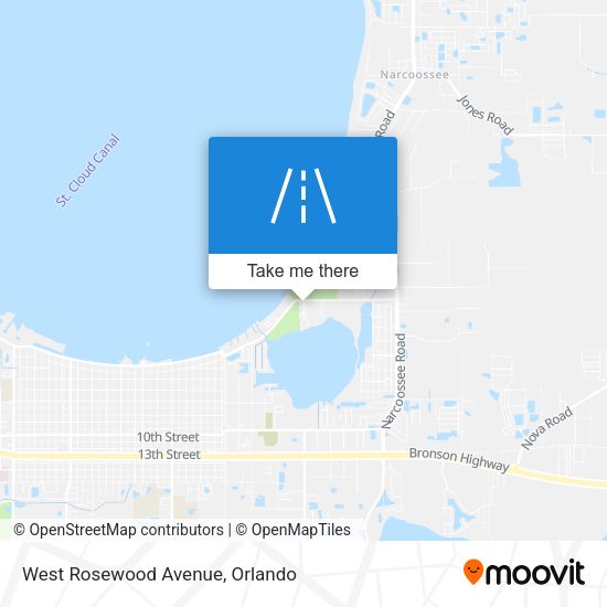 West Rosewood Avenue map