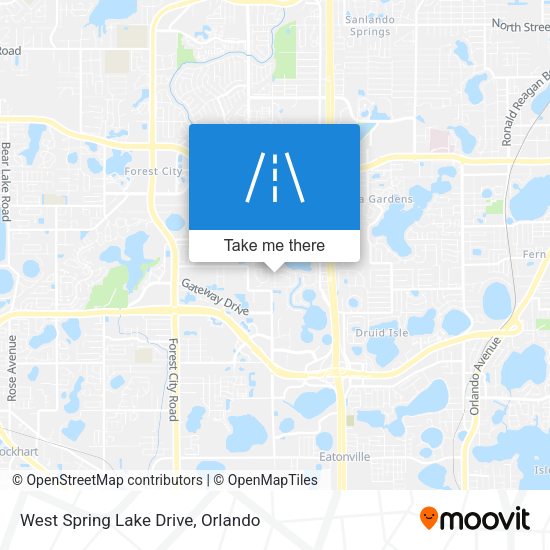 West Spring Lake Drive map