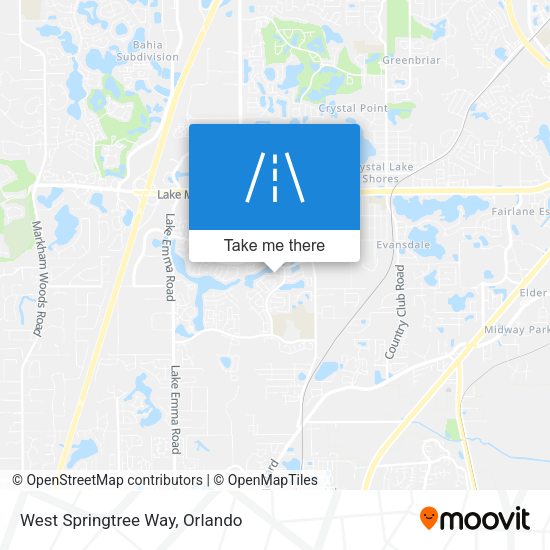 West Springtree Way map
