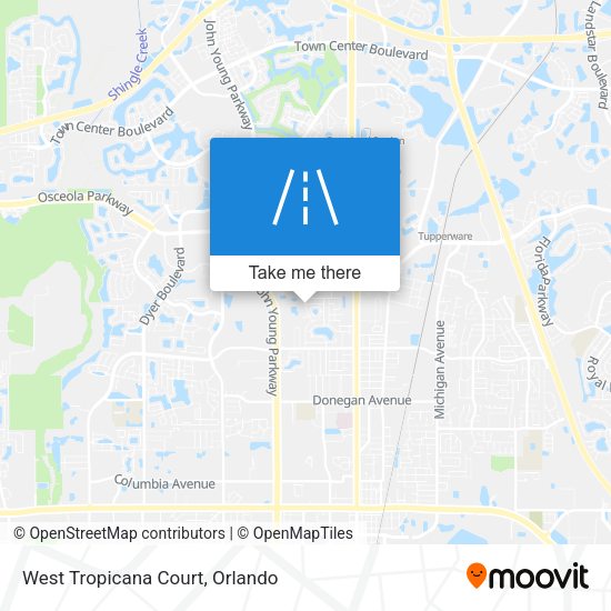 Mapa de West Tropicana Court