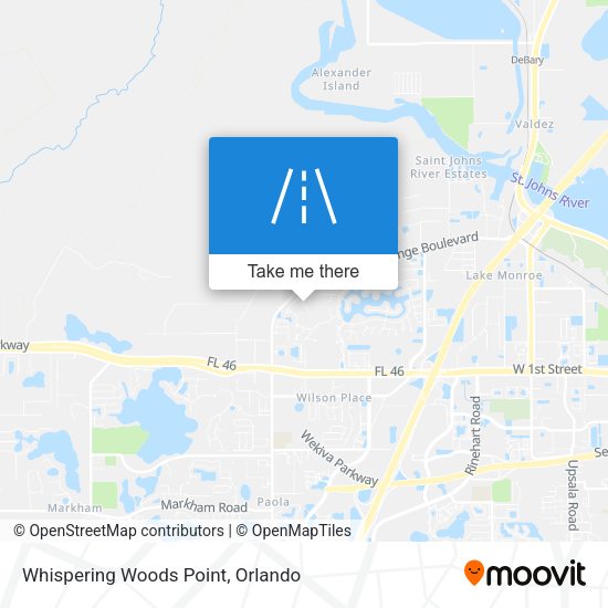 Whispering Woods Point map
