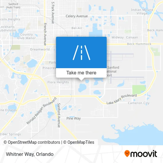 Whitner Way map