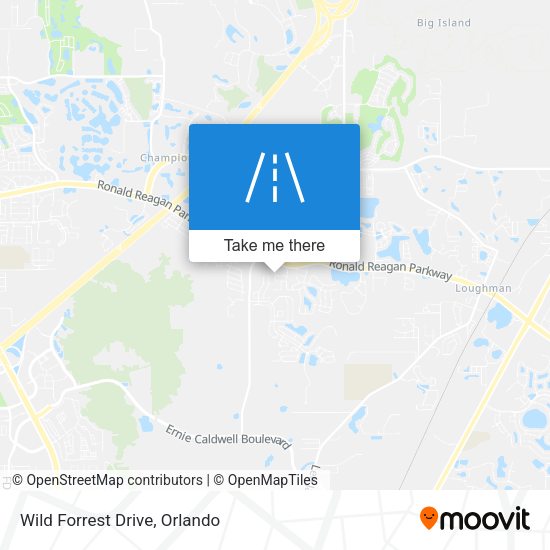 Mapa de Wild Forrest Drive
