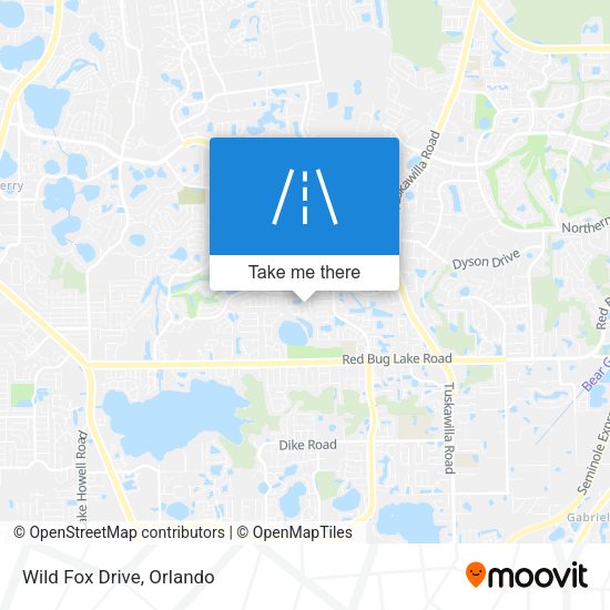 Mapa de Wild Fox Drive