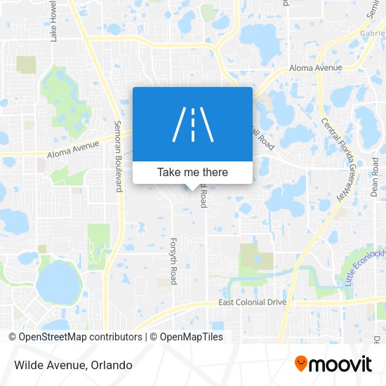 Mapa de Wilde Avenue