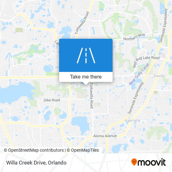 Mapa de Willa Creek Drive