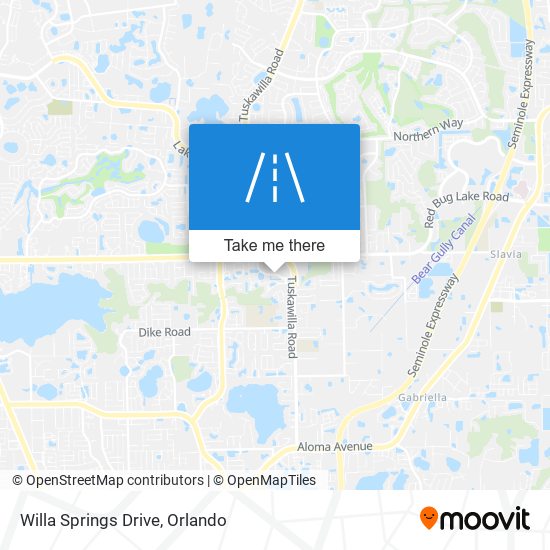 Mapa de Willa Springs Drive