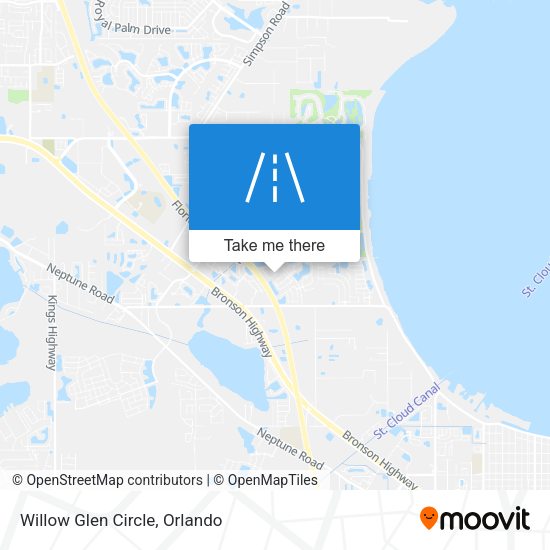 Willow Glen Circle map