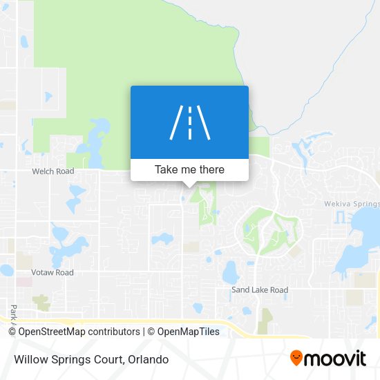 Mapa de Willow Springs Court