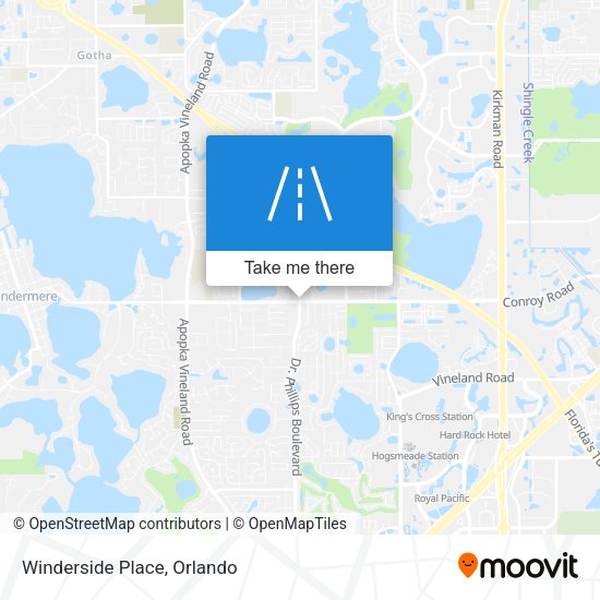 Mapa de Winderside Place