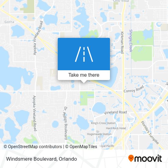 Mapa de Windsmere Boulevard