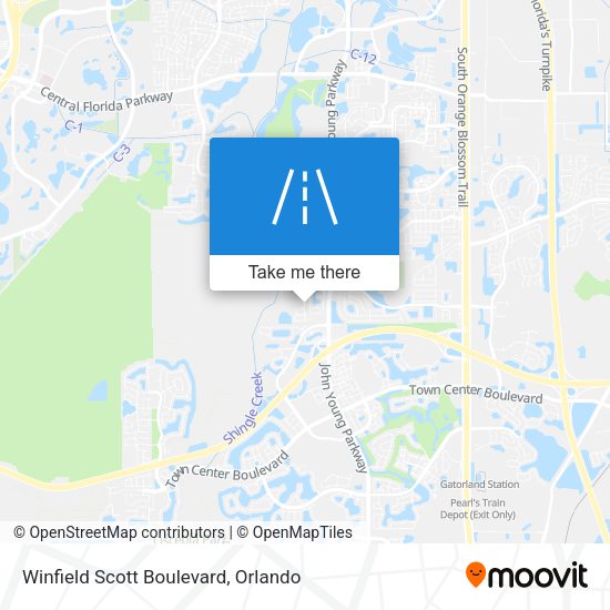 Mapa de Winfield Scott Boulevard