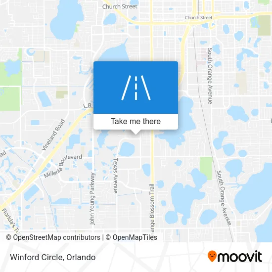 Winford Circle map