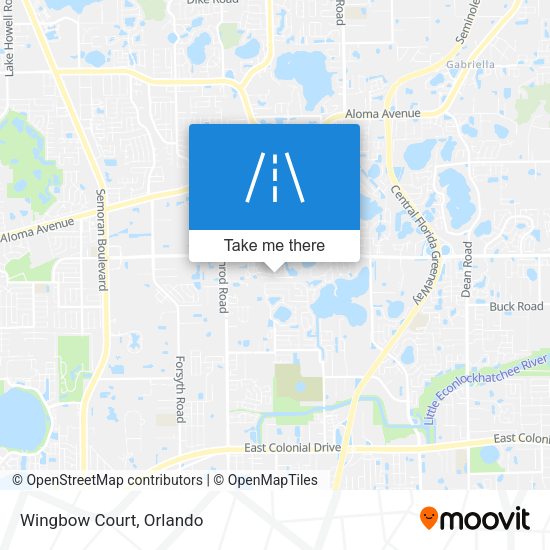 Mapa de Wingbow Court