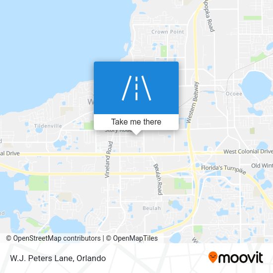 Mapa de W.J. Peters Lane