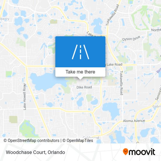 Mapa de Woodchase Court