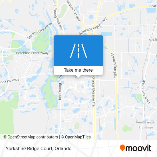 Mapa de Yorkshire Ridge Court