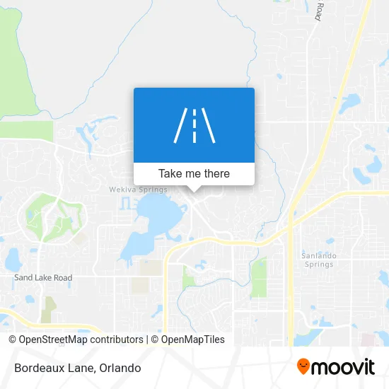 Bordeaux Lane map