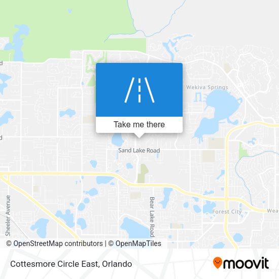 Cottesmore Circle East map