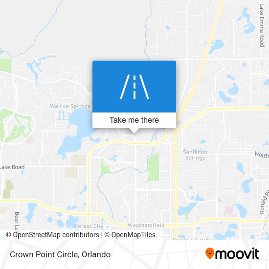 Mapa de Crown Point Circle