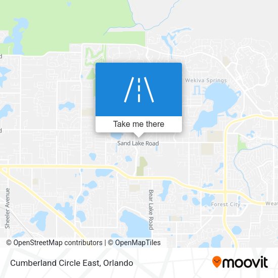 Cumberland Circle East map