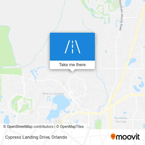 Cypress Landing Drive map