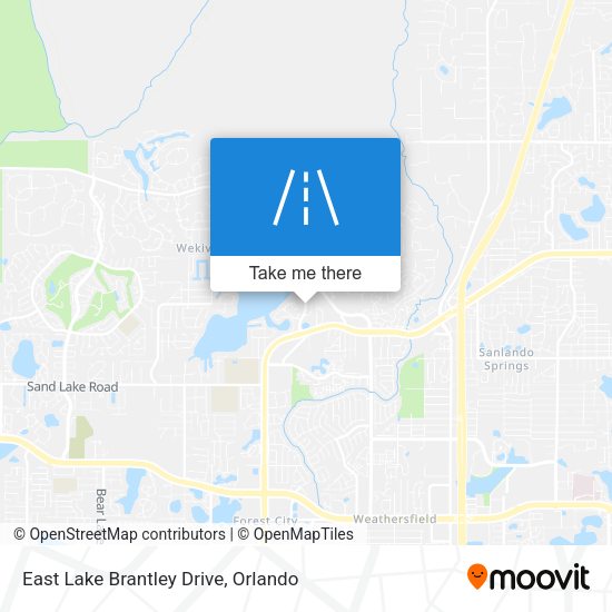 East Lake Brantley Drive map
