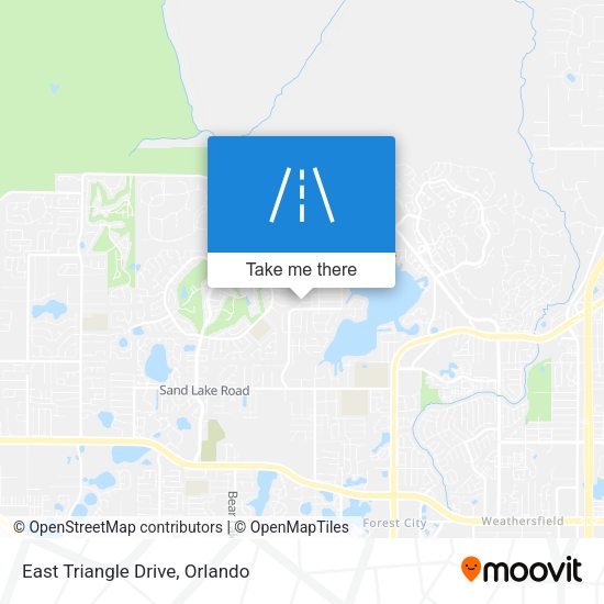 East Triangle Drive map