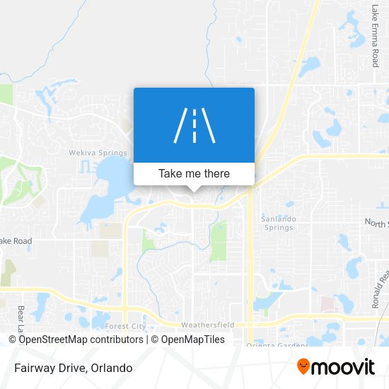 Mapa de Fairway Drive
