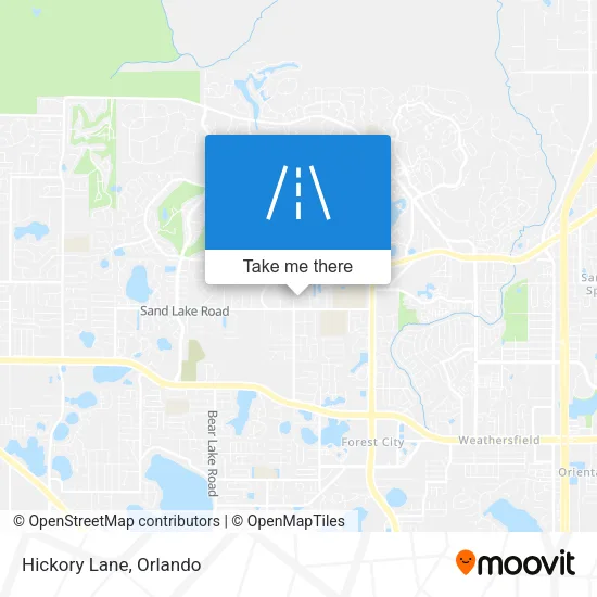 Hickory Lane map