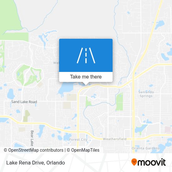 Lake Rena Drive map