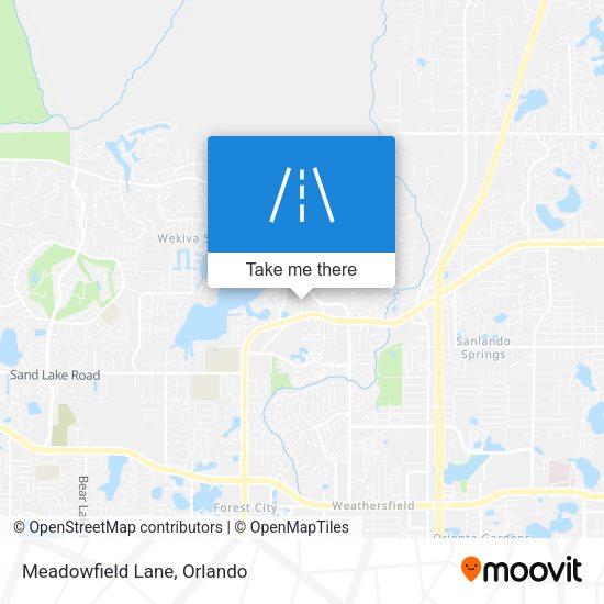 Meadowfield Lane map