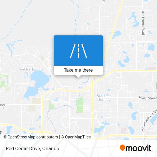 Mapa de Red Cedar Drive