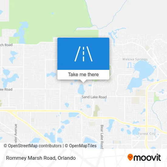 Rommey Marsh Road map
