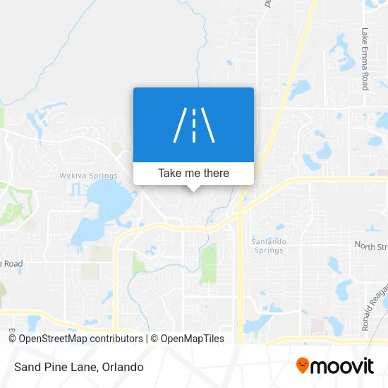Sand Pine Lane map