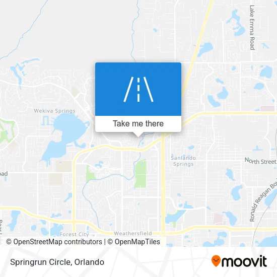 Mapa de Springrun Circle