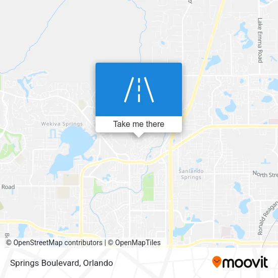Springs Boulevard map