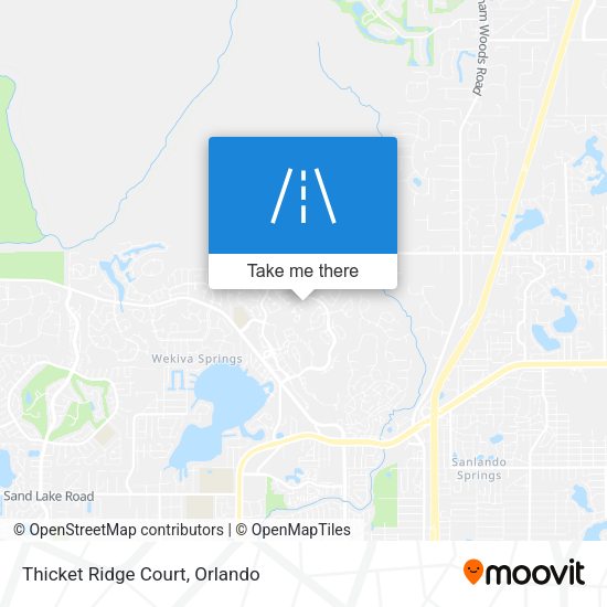 Mapa de Thicket Ridge Court
