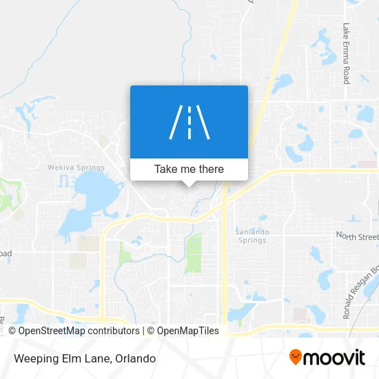 Weeping Elm Lane map